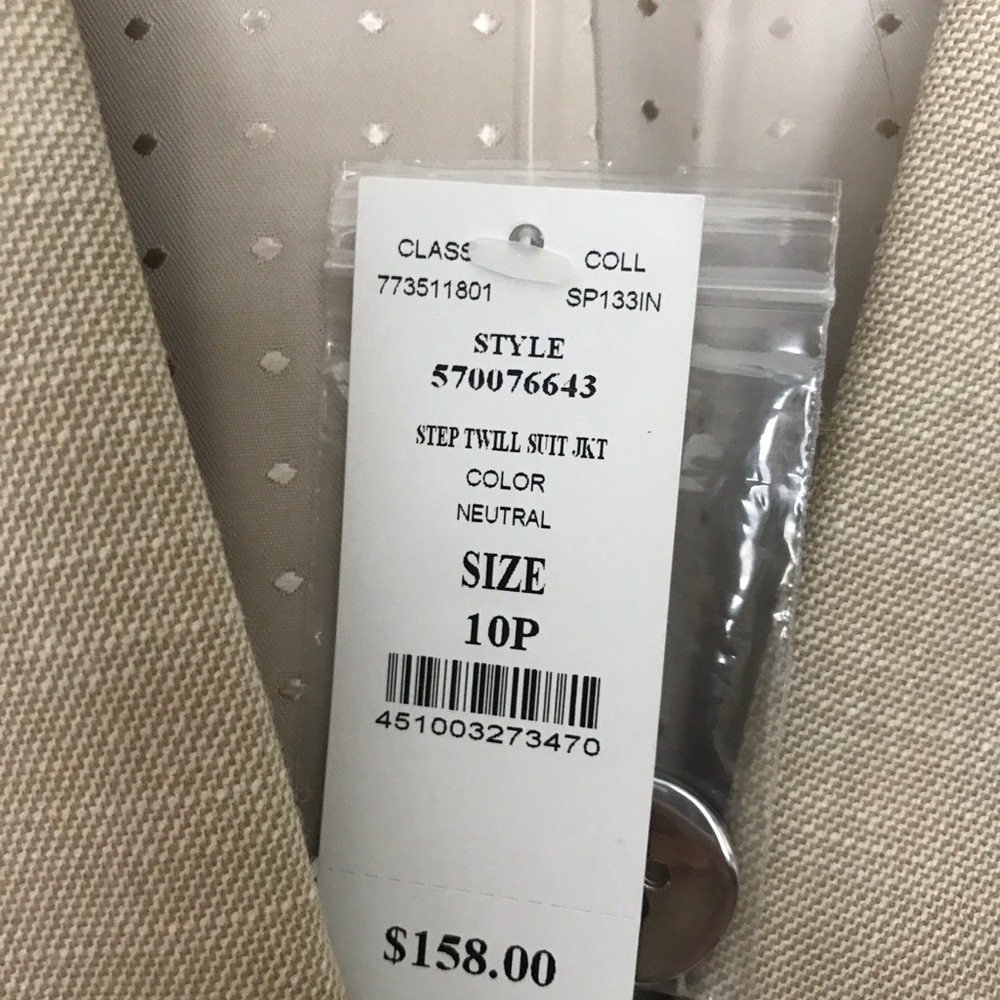 Whbm Blazer Pm Nwt Color Neutral - image 2